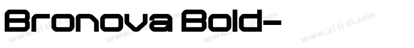 Bronova Bold字体转换